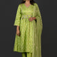 Zareen: Green Jacquard Silk Kurta Set