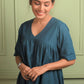 Mahi: Khadi Cotton Co-Ord Set Royal Blue