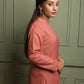 Fiza: Chanderi Self Formal Set Pink