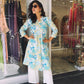 Afreen : V Neck with A Line Cotton printed kurta with Pant.