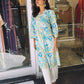 Afreen : V Neck with A Line Cotton printed kurta with Pant.