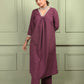 Shahina: Dior Silk Lace Co-Ord Set Purple