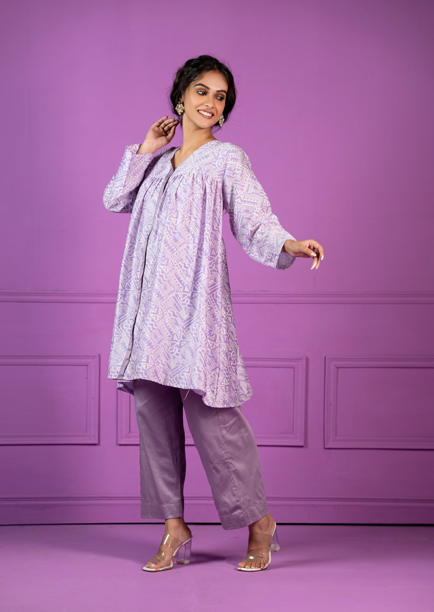 Haniya: Chanderi classic casual/semi-formal Co-Ord set