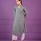 Kaneez : Cotton Anrakha style kurta and straight pant