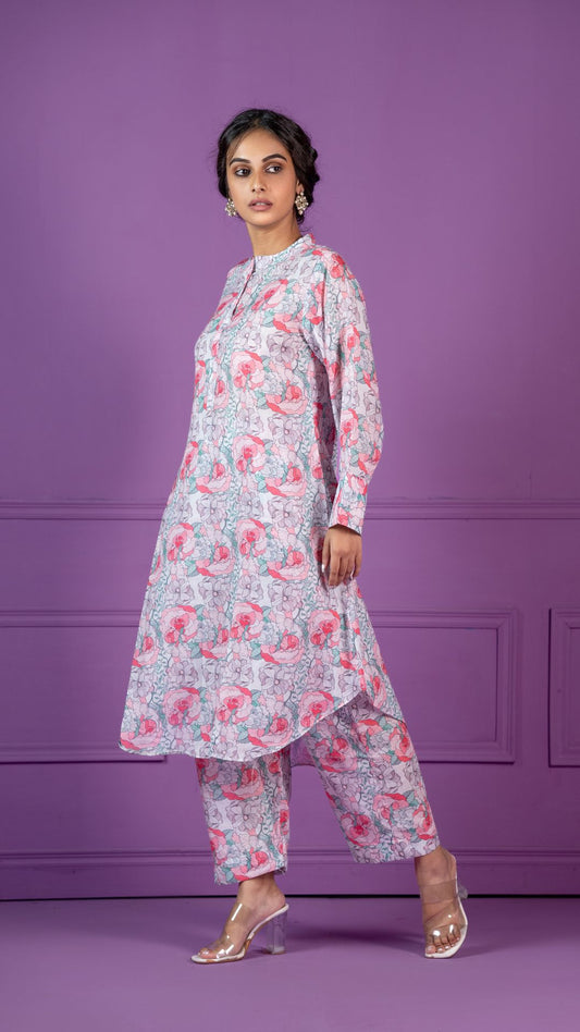 Meher: Pink This classic casual/semi-formal Cotton Co-Ord set