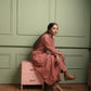Fiza: Chanderi Self Formal Set Pink - INDSIDE