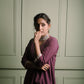 Shahina: Dior Silk Lace Co-Ord Set Purple - INDSIDE